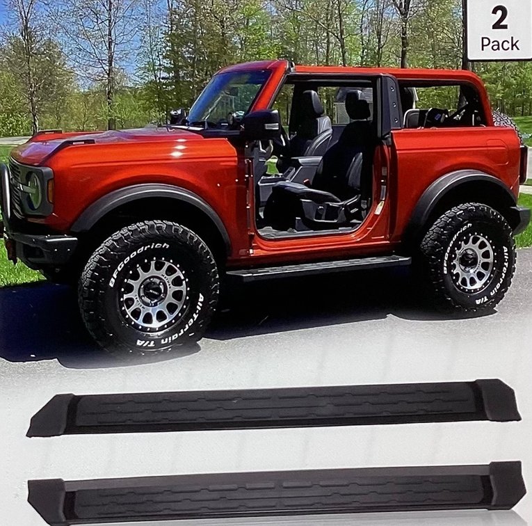 Running Boards 2021-2026 2 Door Ford Bronco (S1)