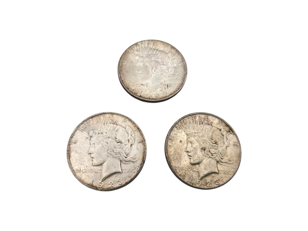 Silver 1922/1923/1924 Peace Dollar Coins (V)
