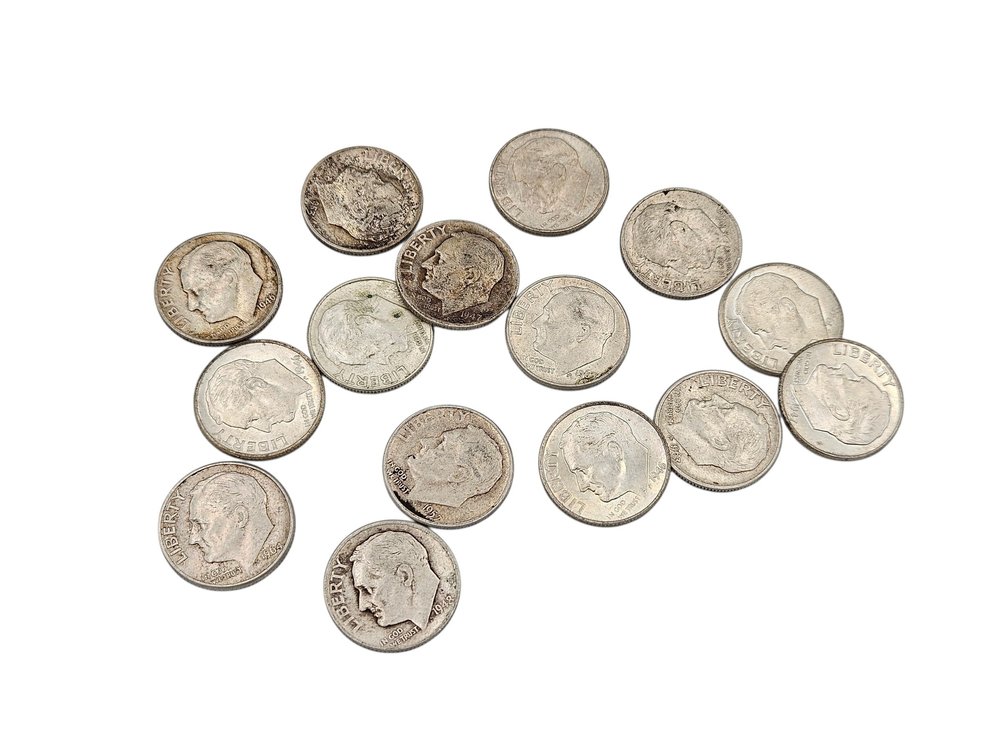 Silver Eisenhower Dimes Lot (V)