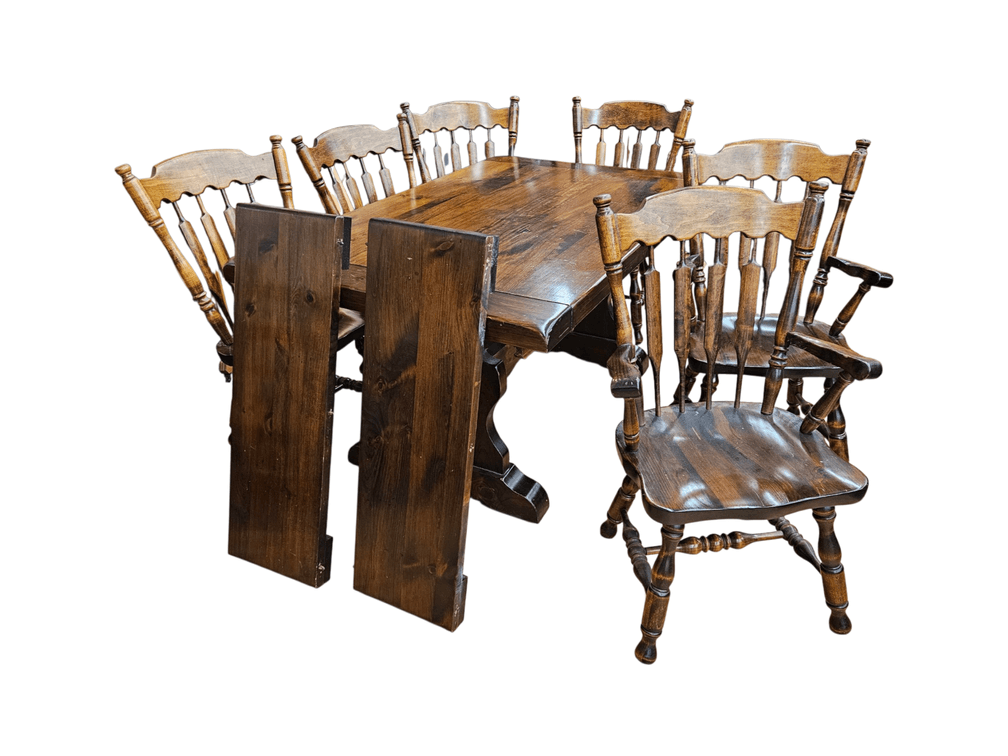 Vintage Dining Table with Leaves (Z2)