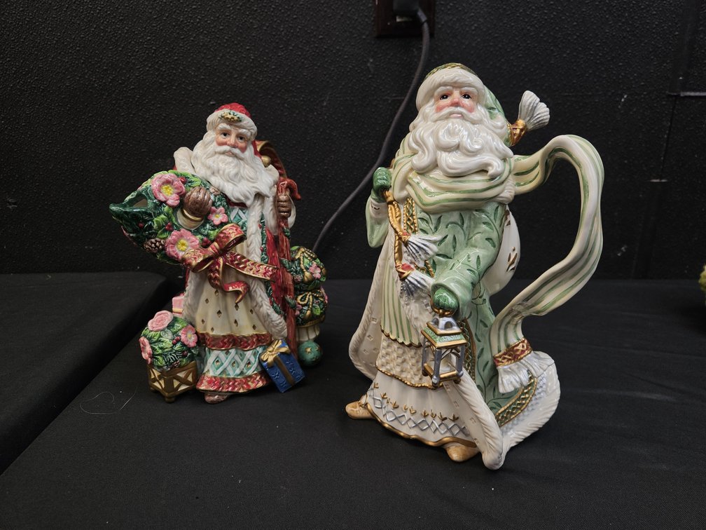 Fitz and Floyd Santa Ceramics (S9)
