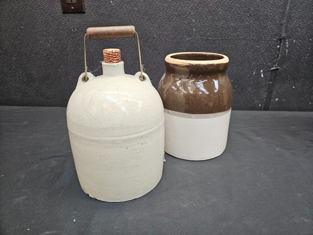 Stoneware Jug and Crock (S9)