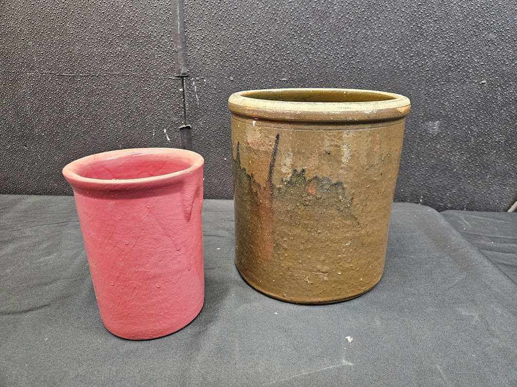 Pair of Stoneware Crocks (S8)