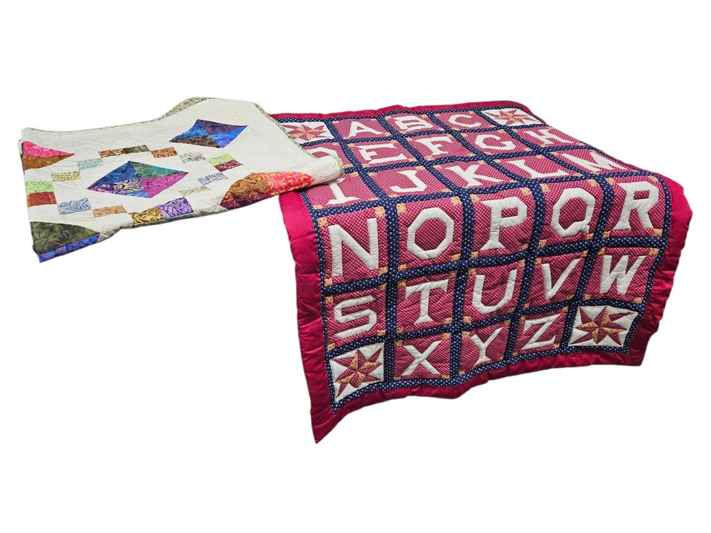 Handmade Quilt Alphabet Tapestry, and More (S-3)
