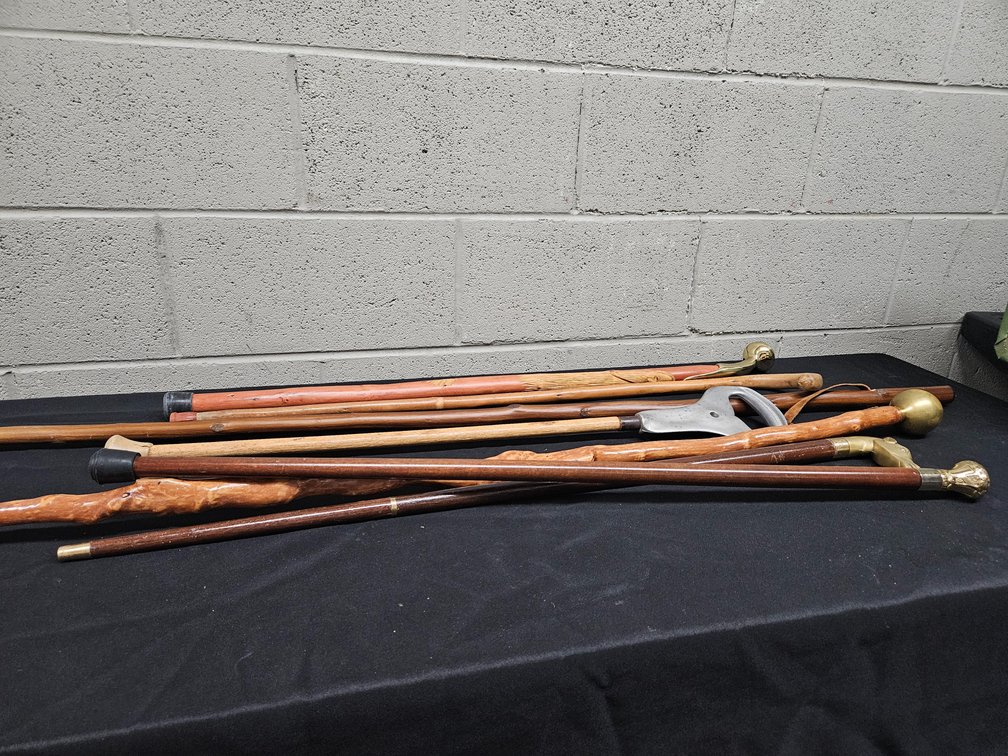 Vintage Brass Topper Cane Lot and More (S-10)