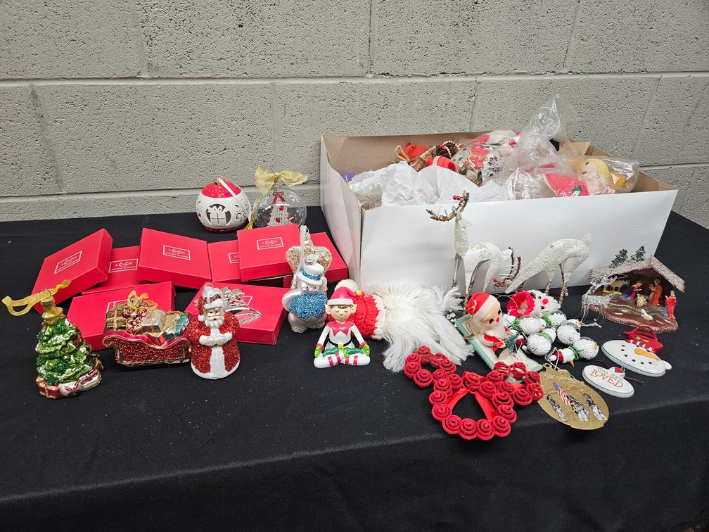 Assorted Glass Ornaments - Lenox, Vintage, and More (S-1)