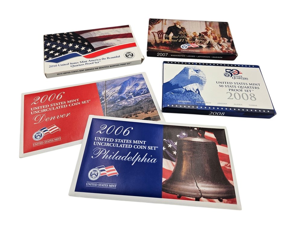 Assorted US Coin Proof Sets - Quarters and More (V)