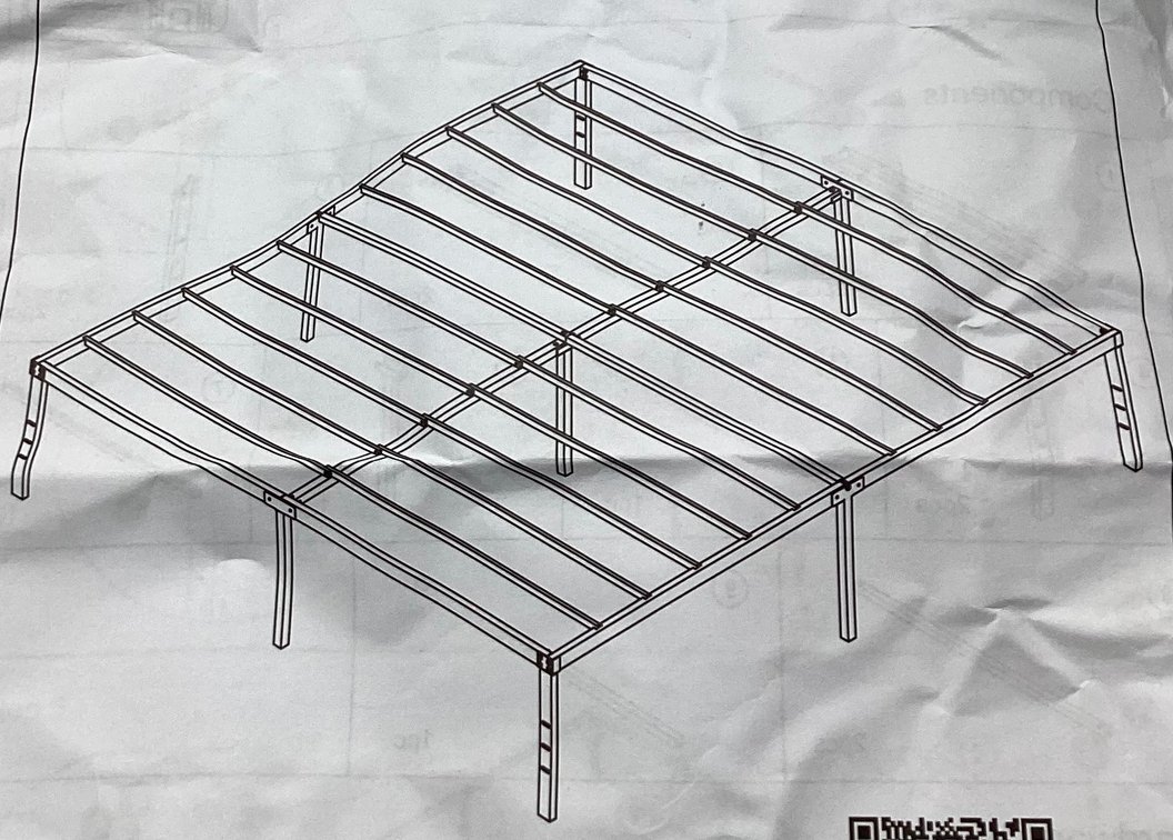 Adjustable Full-Queen Metal Bed Frame (S1)