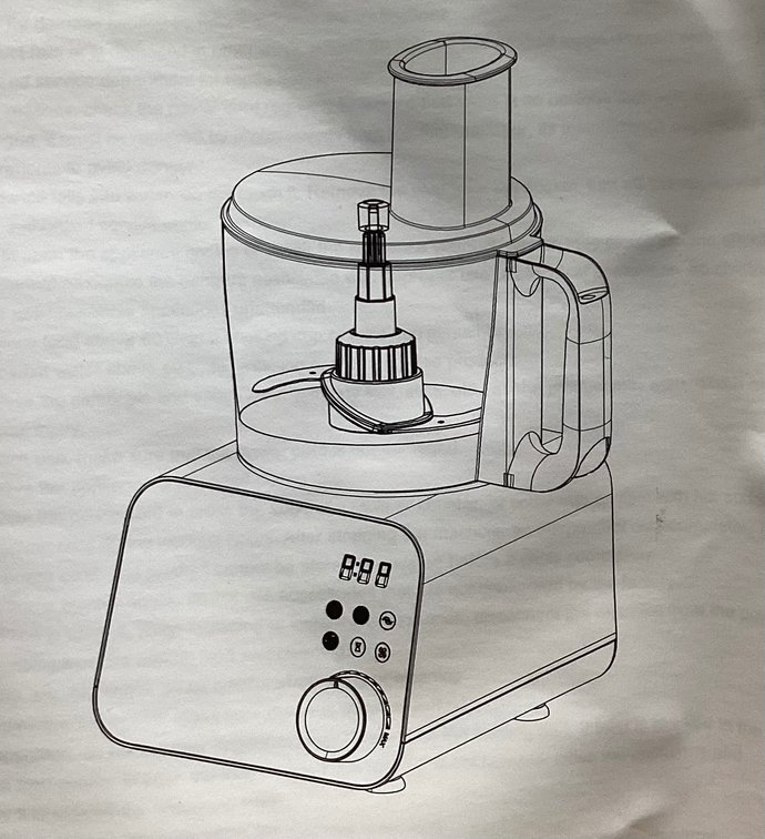 Cooklee 2.5 Liter Food Processor (S1)