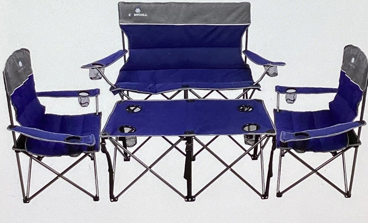 Outdoor Folding Camping Chairs/Bench/Table (S3)