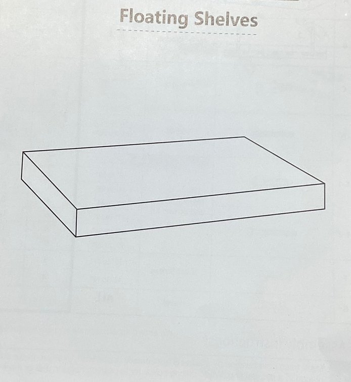 6.75”x30” Floating Shelves (S2)