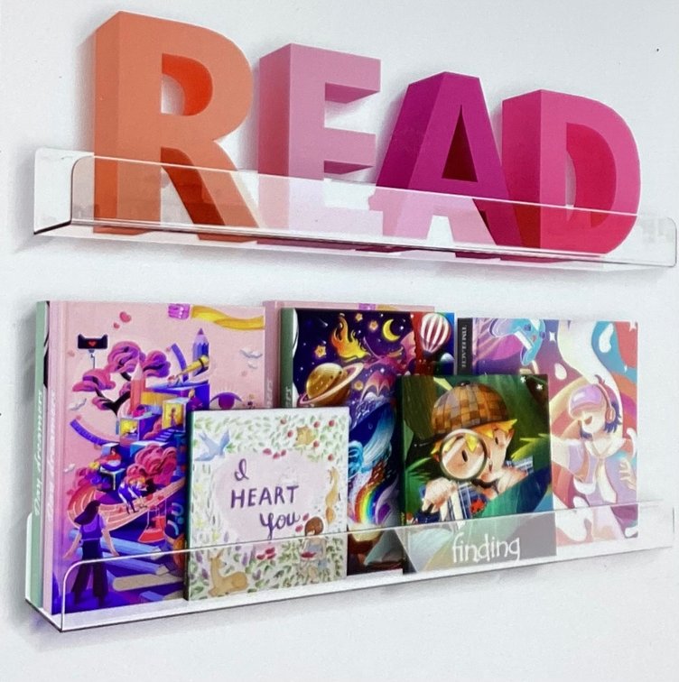 24” Clear Acrylic Shelves (S3)