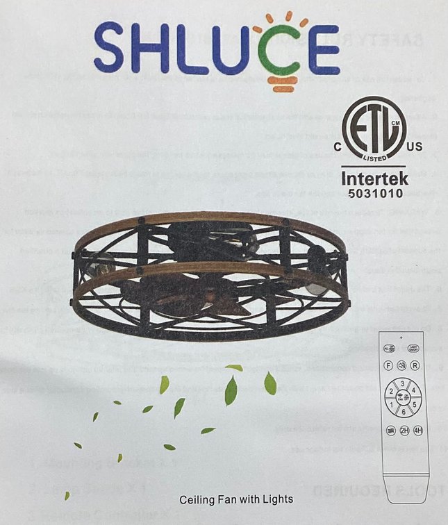 Shluce Ceiling Fan with Lights (S4)