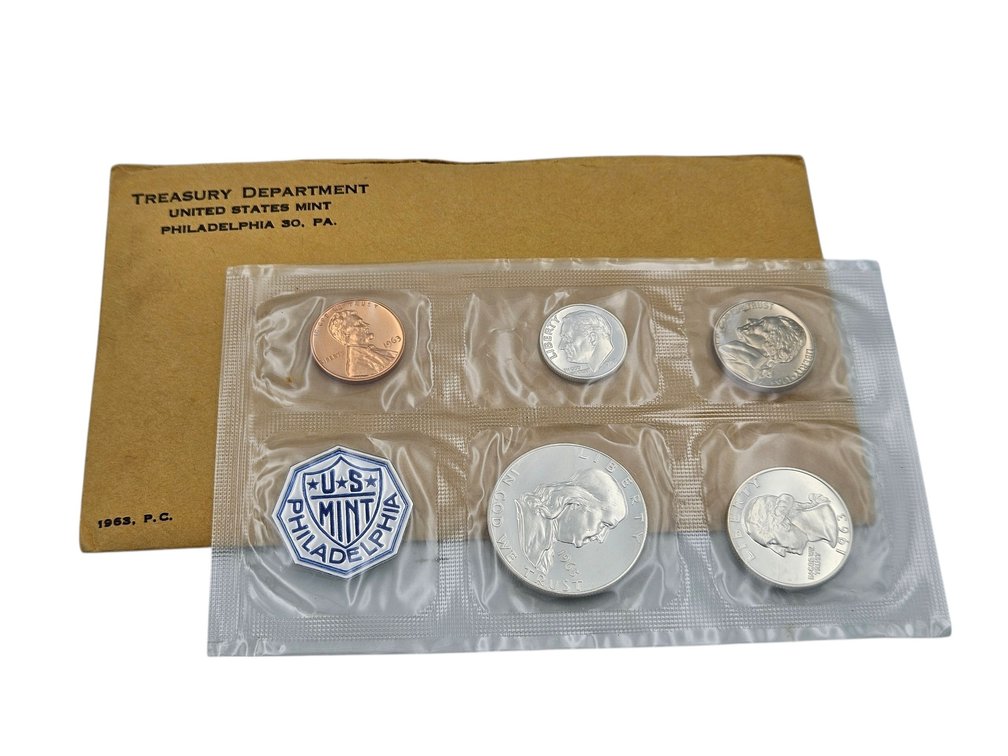 1963 Philadelphia Mint Proof Coin Set (V)