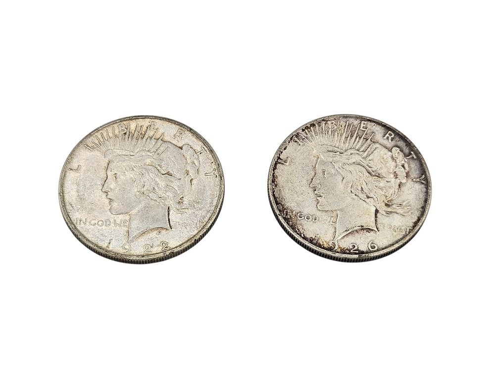 Silver 1922/1926 Peace Dollar Coins (V)