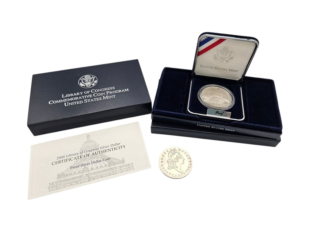 Silver US Proof Medallion, and Silver Liberty Medallion (V)