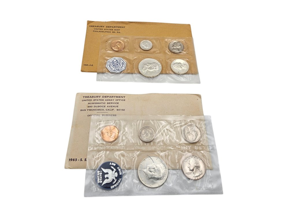 1959/1965 Philadelphia Mint Proof Coin Set (V)