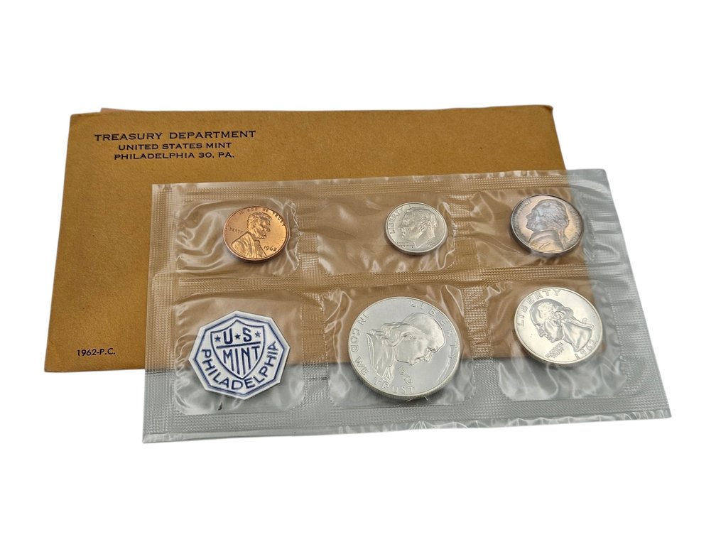 1962 Philadelphia Mint Proof Coin Set (V)