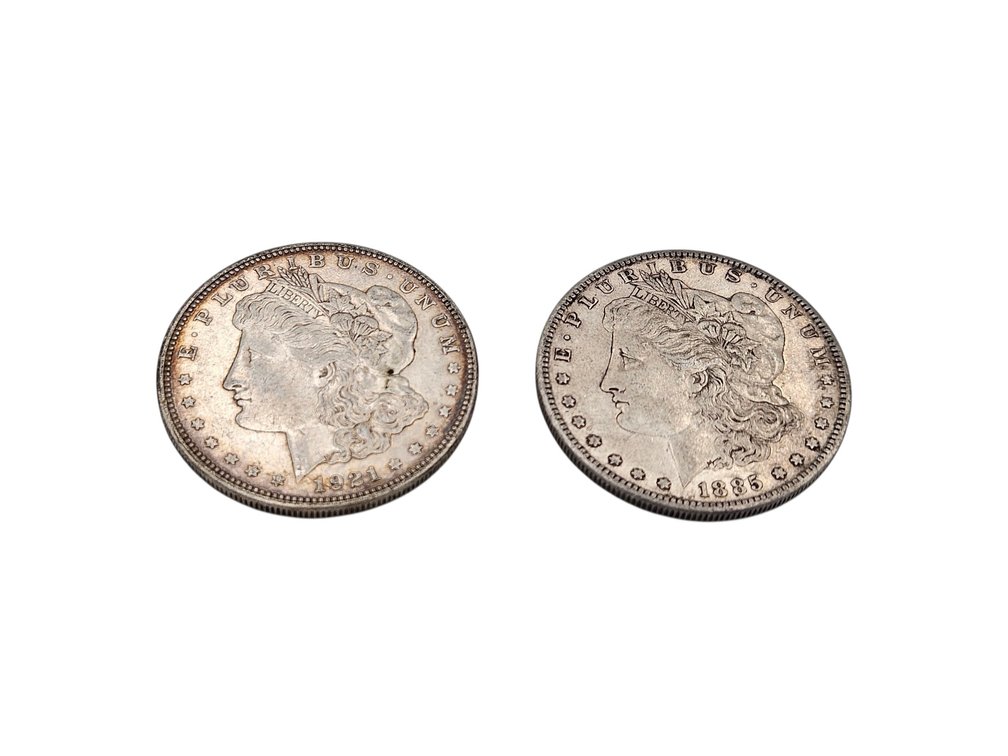 Silver 1885/1924 Morgan Dollar Coins (V)