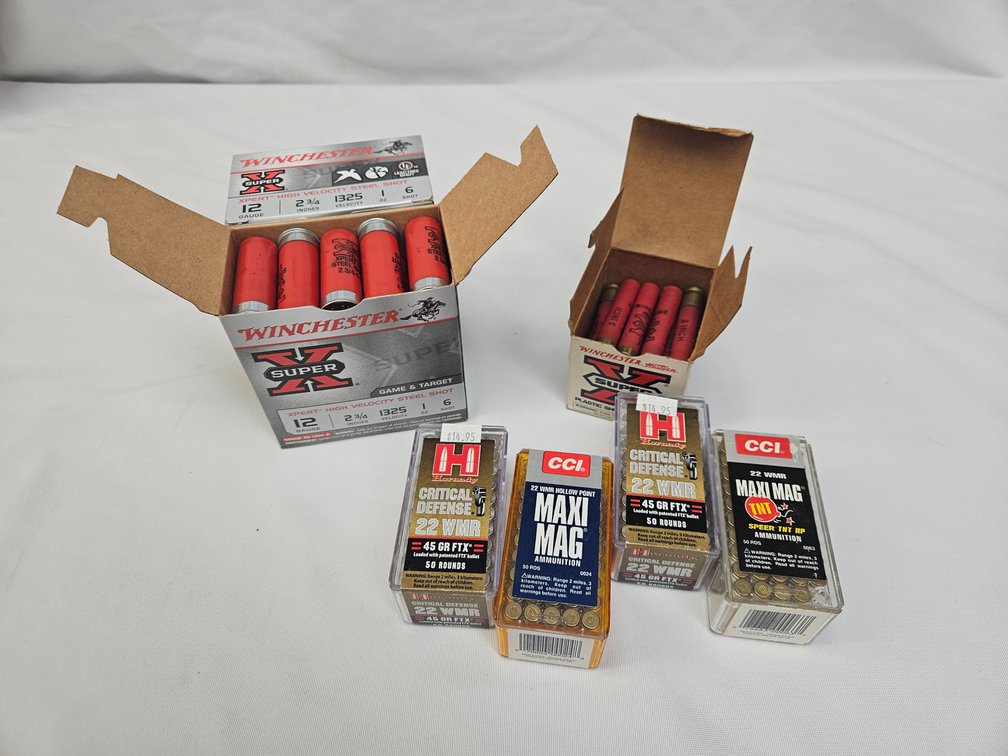410, 12ga, .22wmr and .22mag