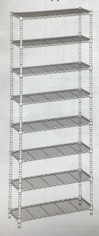 8-Tier Metal Rack (S2)