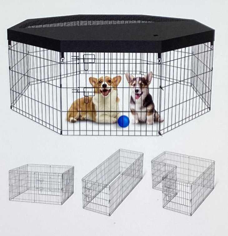 24” 8-Panel Pet Fence (S2)