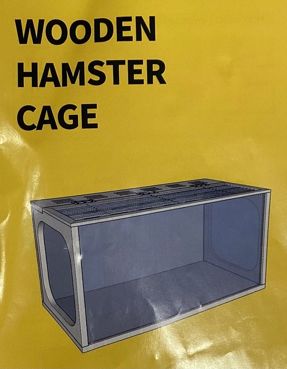 Wooden Hamster Cage (S2)