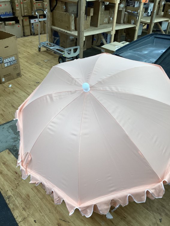 6’ Peach Patio Umbrella (S3)