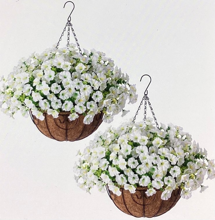 Artificial Hanging Flower Baskets (S4)