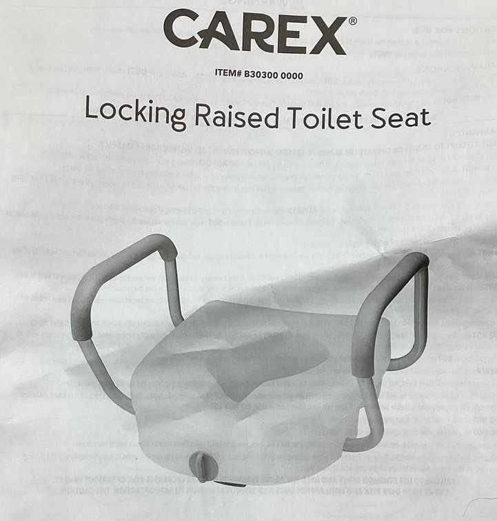 Locking Raised Toilet Seat (S4)