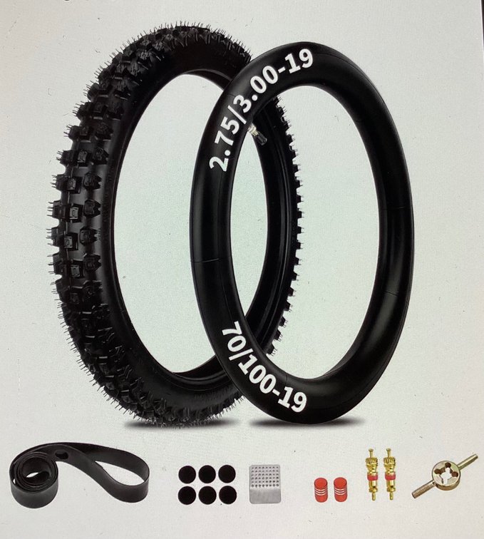 70/100-19 2.75/3.00-19 Tire Inner Tube Set for Surron Light Bee X (S3)