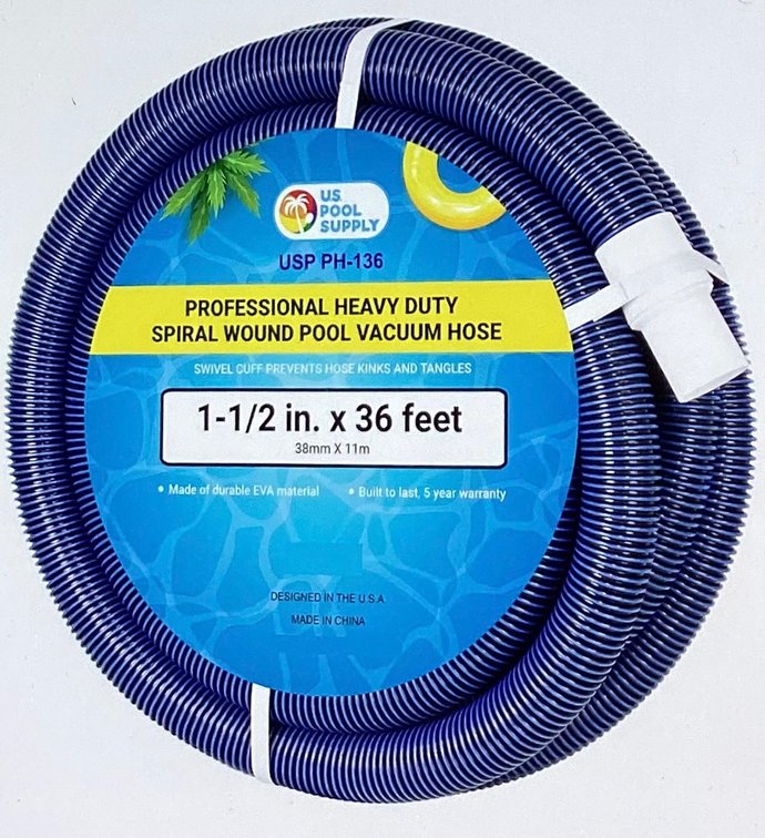 1-1/2”x36’ Pool Vacuum Hose (S4)