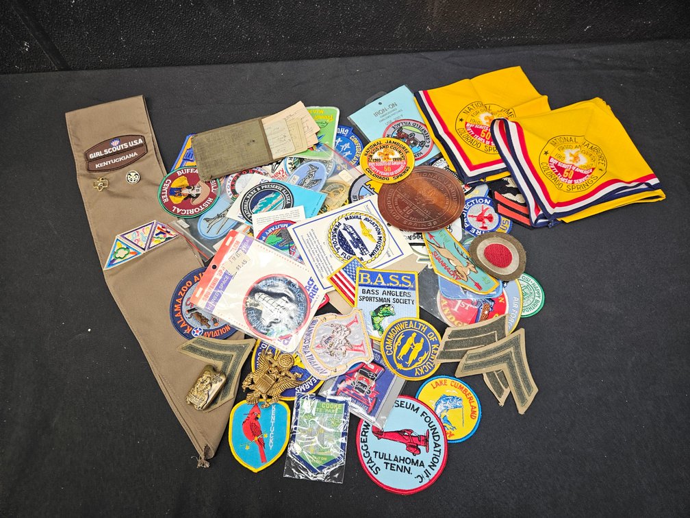 Girl Scout, Boy Scout, Military and Commemorative Patches (S5)