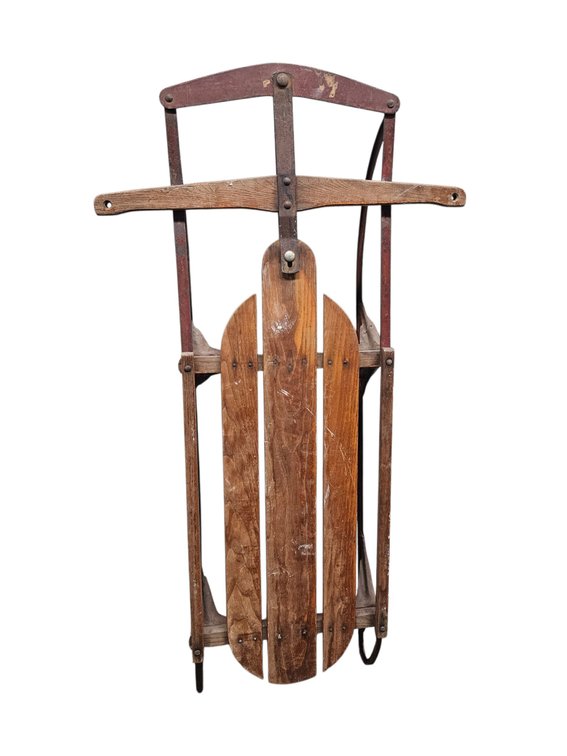 Vintage Yankee Flyer Wooden Sled (S-10)