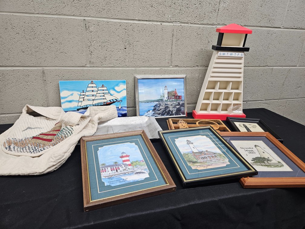Vintage Lighthouse Themed Prints, Ceramic Tile, Calendar, and More (S-10)