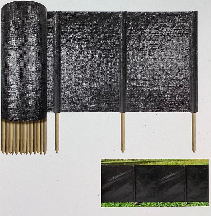 100’x4’ Silt Fence with Stakes (S3)