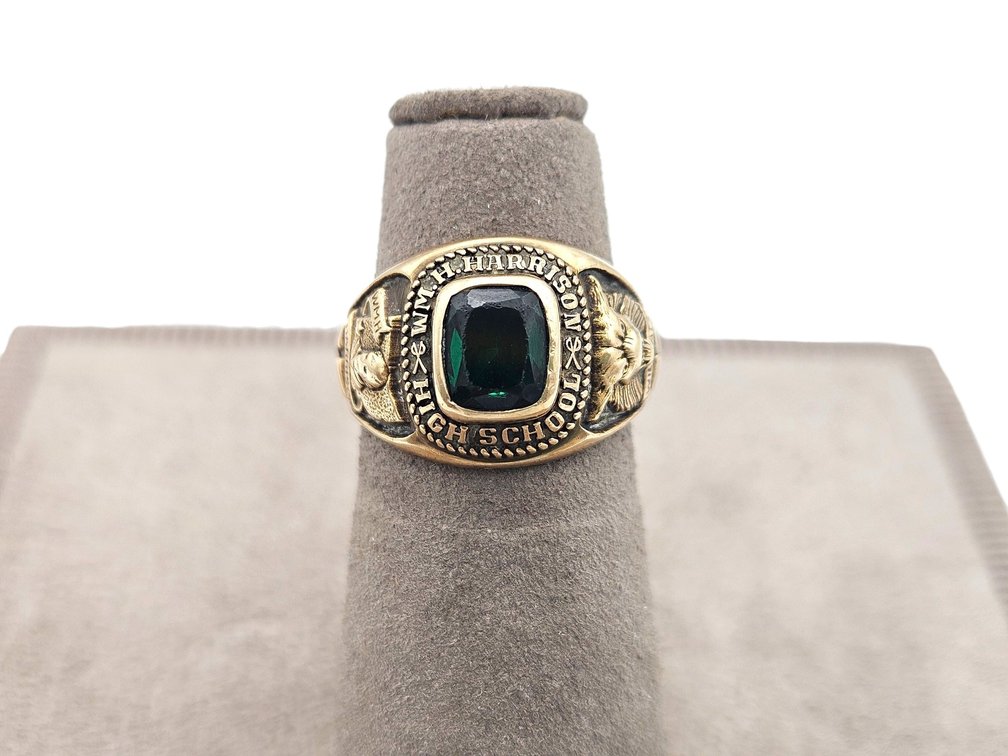 10K Yellow Gold 1988 Harrison Highschool Class Ring (V)