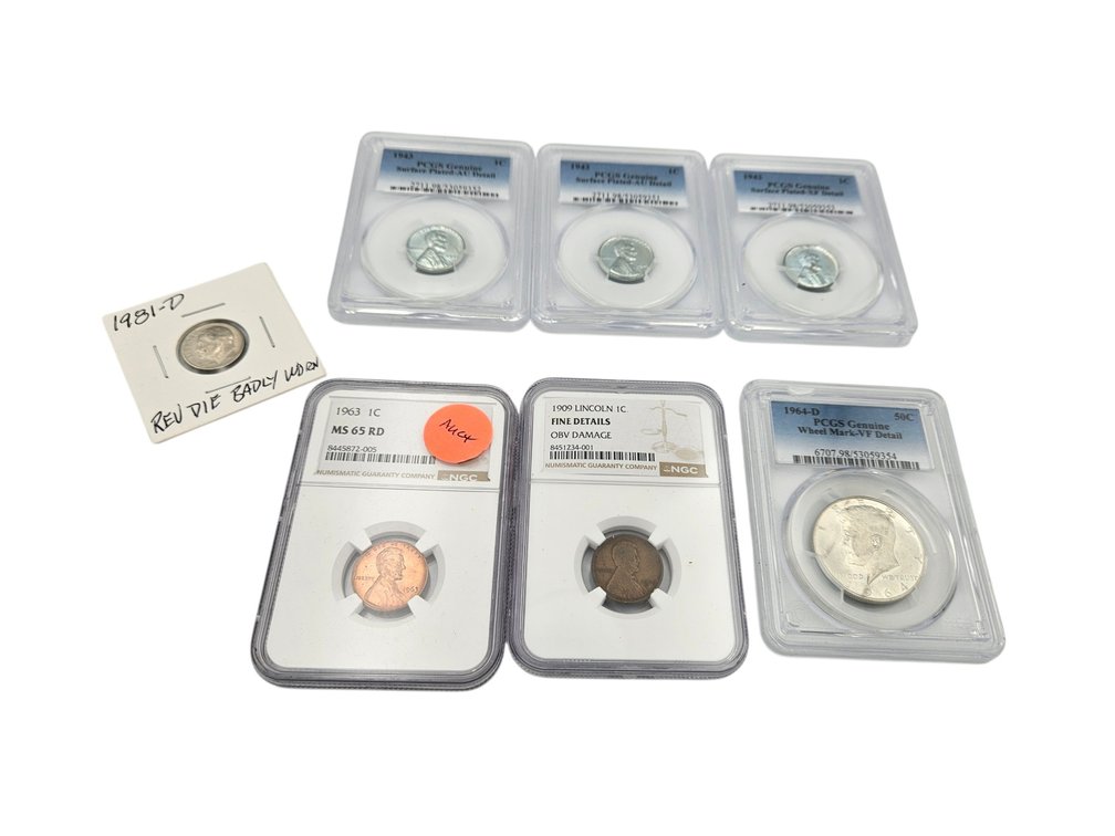 Assorted Graded Coins Lot (V)