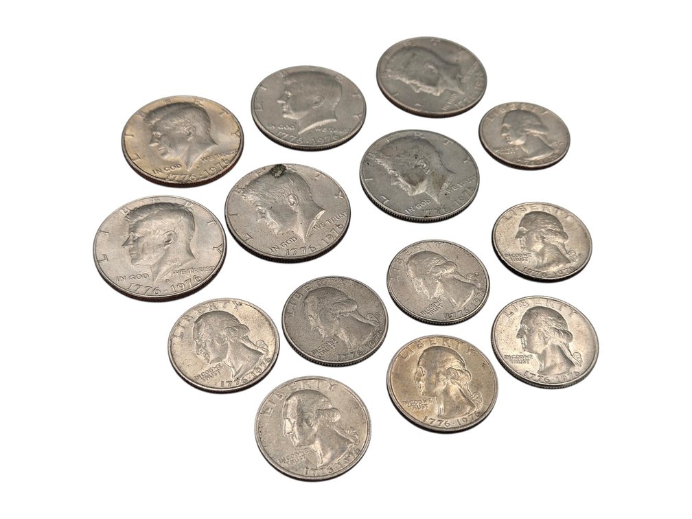 Bicentennial Half Dollars and Bicentennial Quarters (V)