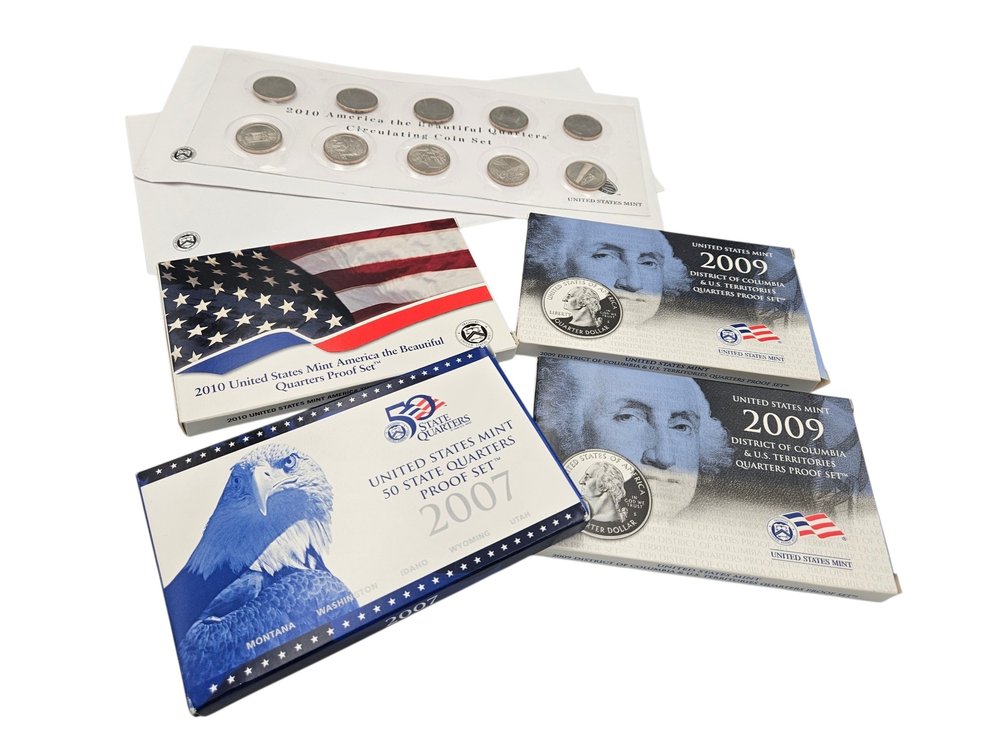 2010 America the Beautiful Quarters Sets, 2007/2009/2010 US Coin Proof Sets (V)