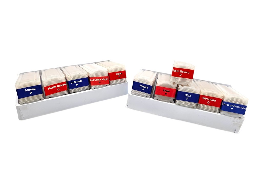Assorted US Uncirculated Quarters Rolls (V)