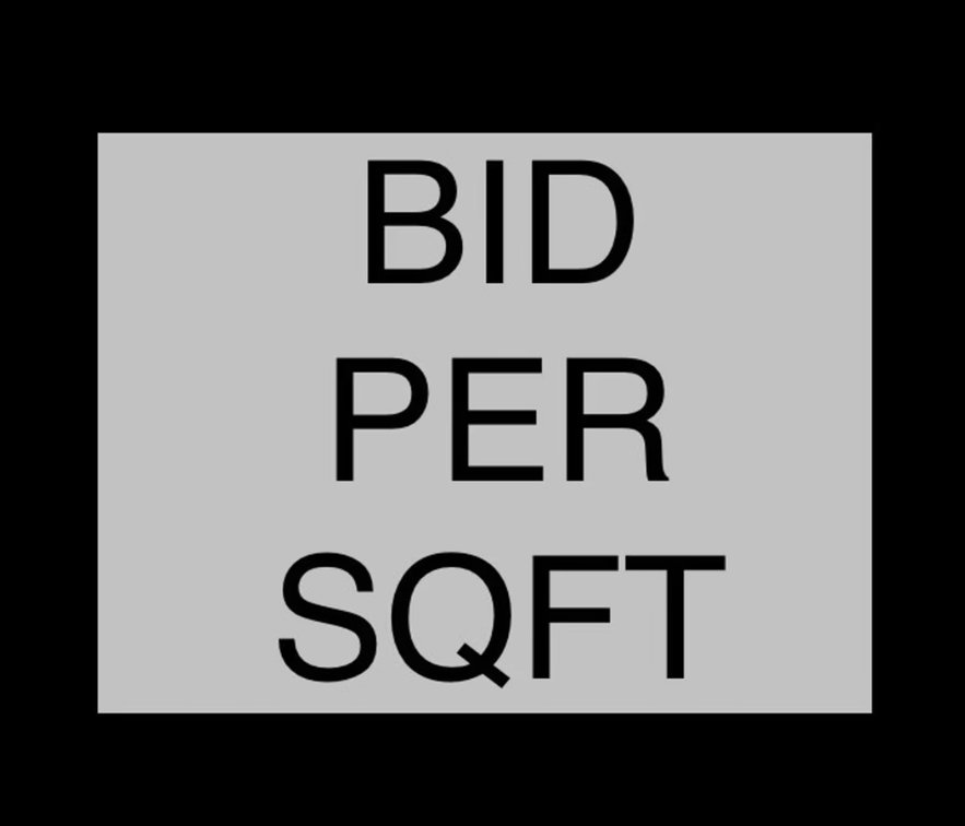 BIDDING PER SQFT! NOT PER PALLET!! - PLEASE READ