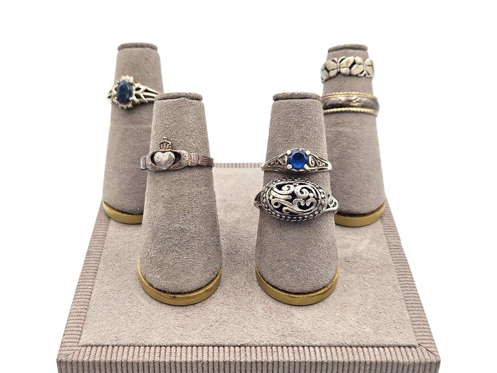 Sterling Rings Lot - Blue, and More (V)
