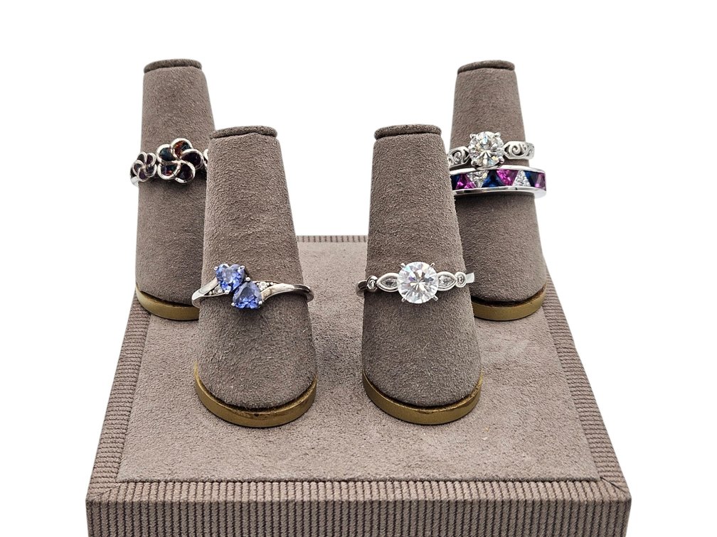 Sterling Rings Lot - CZ, and More (V)