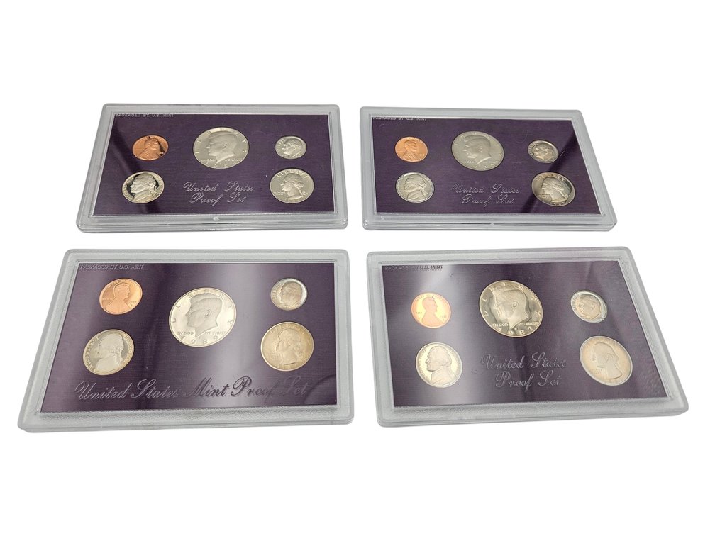 US Mint Proof Sets 1986/1989/1985/1987 (V)