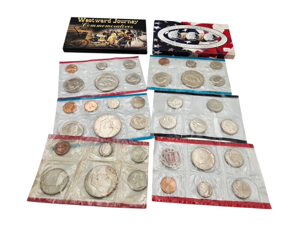 US Mint Proof Sets 2002/2005/1973/1976/1971 (V)