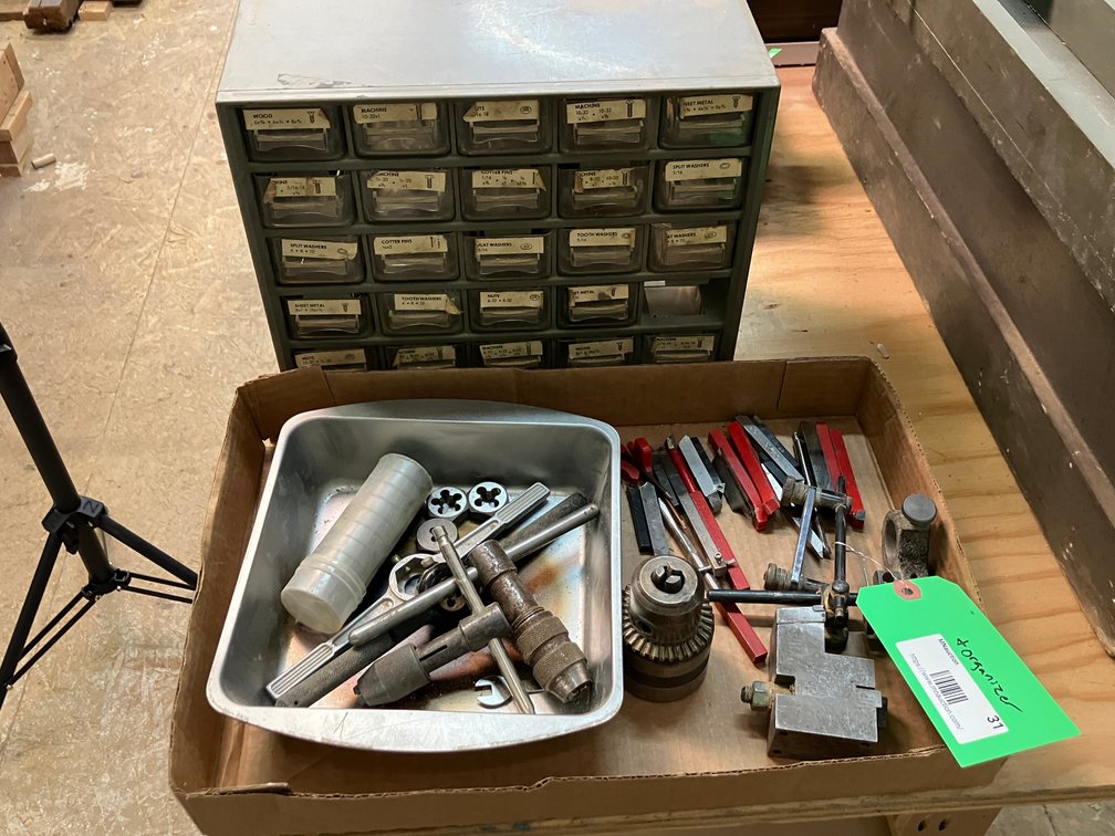 Taps, dies, drill bits, lathe tooling
