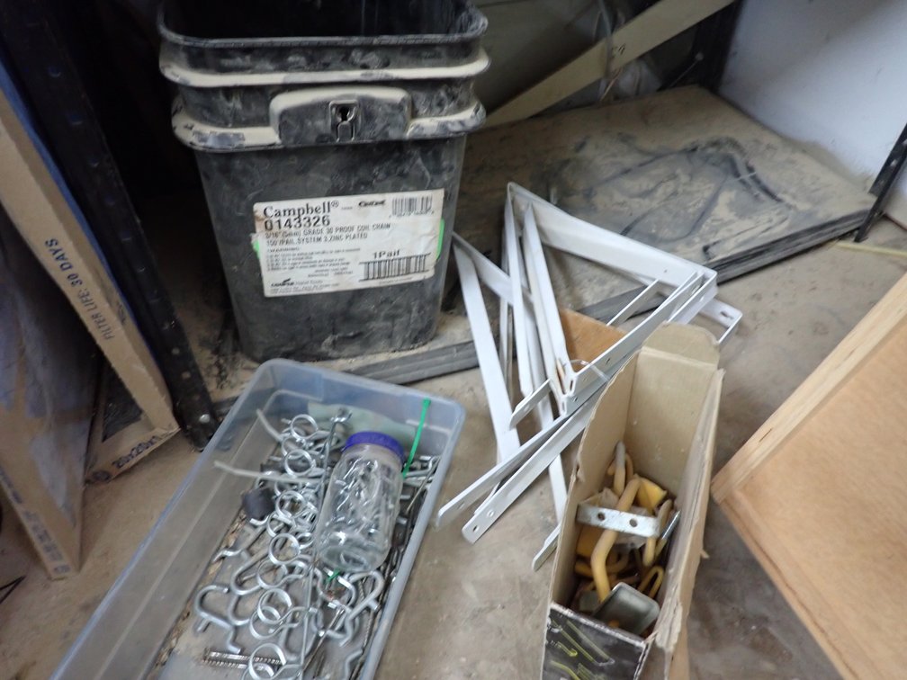 Shelf and hook hardware