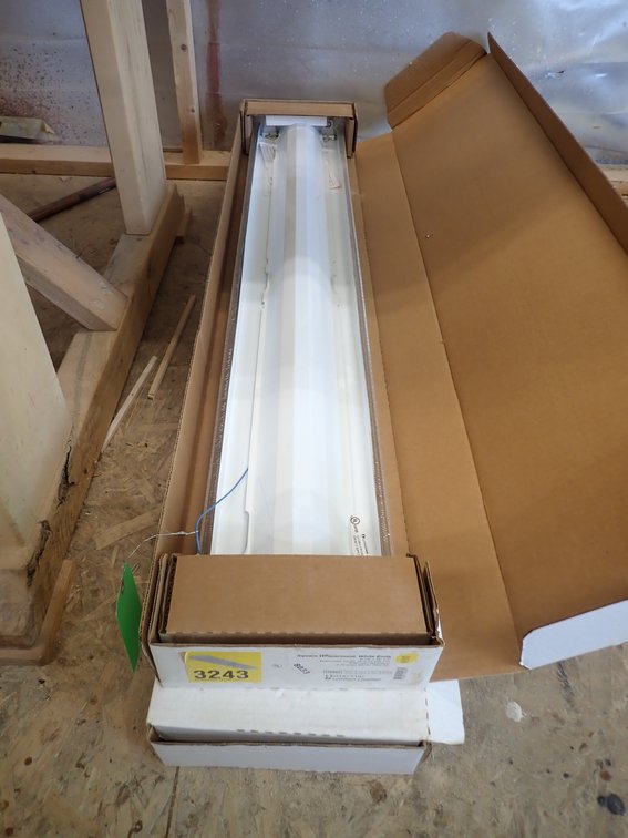 (2) Unused Home-Vue 3243 Square T12 light fixtures