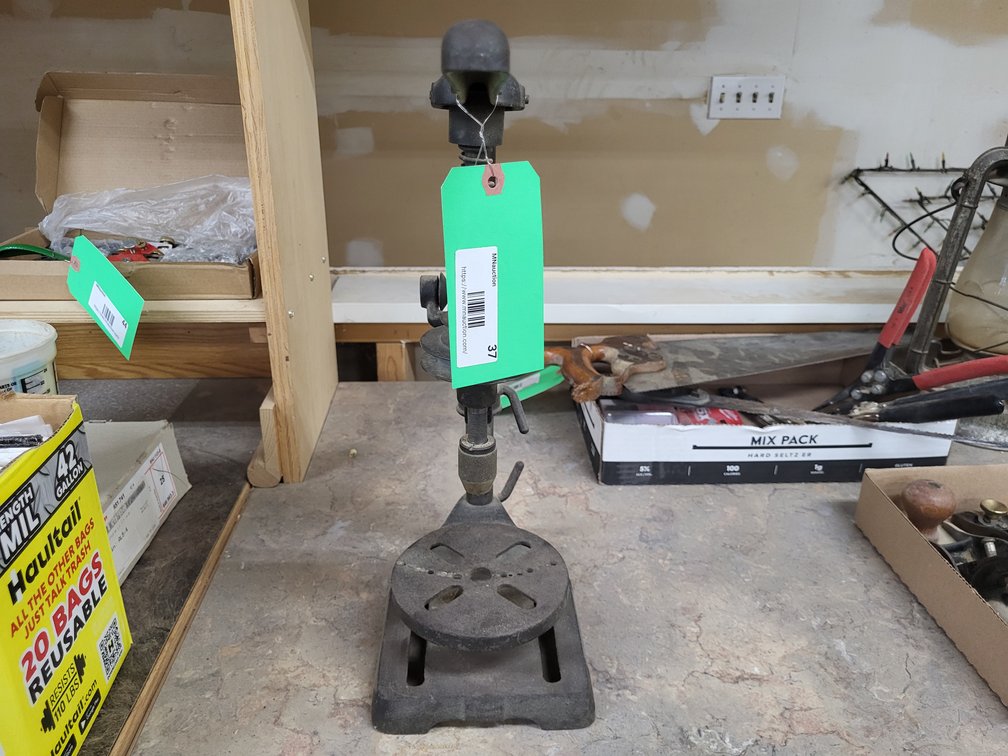 Small antique benchtop drill press
